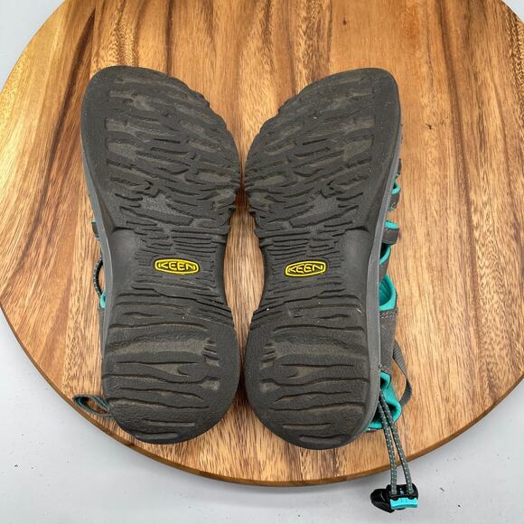 Keen Whisper Sandals Womens Size 8 Gray Blue Casual Water Walking Trail Shoes - Picture 7 of 8